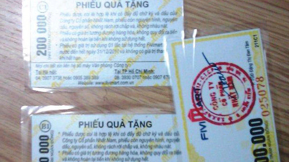Hàng nghìn phiếu quà tặng đã được các đối tượng sử dụng Hàng nghìn phiếu quà tặng đã được các đối tượng sử dụng