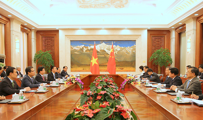 Toàn cảnh cuộc hội kiến. Ảnh: VGP/Xuân Tuyến.