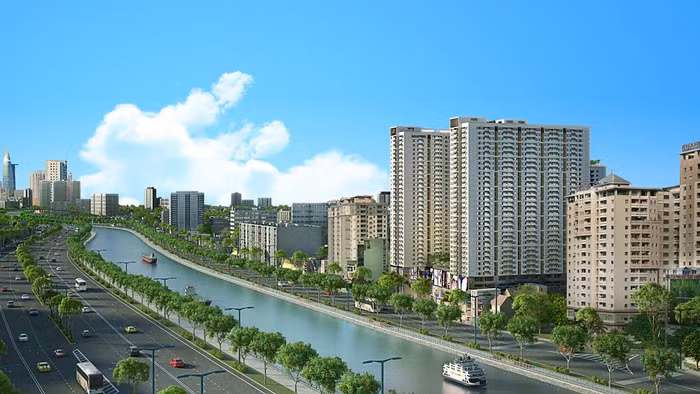 The GodView nằm tại 346 Bến Vân Đồn được coi là vị trí đẹp nhất quận 4.