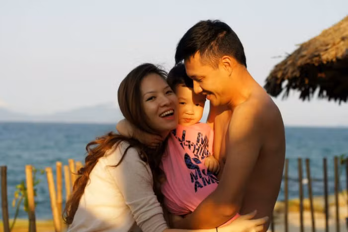 Những hình ảnh ngập tràn hạnh phúc của gia đình nhỏ Đan Lê - Khải Anh