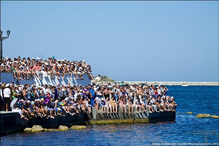 Những hình ảnh ấn tượng trong "Ngày Hải quân" tại Nga 29/7/2012