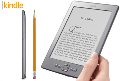 Kindle cơ bản Kindle mới không còn bàn phím chiếm một diện tích lớn trên thiết bị cũ và được bổ sung 4 nút và 1 bàn điều hướng. Thiết bị nhẹ chưa tới 170g, và nhỏ hơn chừng 20% so với model trước. Dung lượng lưu trữ là 2GB, thời lượng pin kéo dài cả tháng nếu tắt Wi-Fi. Giá khởi điểm 79 USD cho phiên bản Special Offers hoặc 109 USD nếu không muốn nhận quảng cáo của Amazon. Kindle cơ bản Kindle mới không còn bàn phím chiếm một diện tích lớn trên thiết bị cũ và được bổ sung 4 nút và 1 bàn điều hướng. Thiết bị nhẹ chưa tới 170g, và nhỏ hơn chừng 20% so với model trước. Dung lượng lưu trữ là 2GB, thời lượng pin kéo dài cả tháng nếu tắt Wi-Fi. Giá khởi điểm 79 USD cho phiên bản Special Offers hoặc 109 USD nếu không muốn nhận quảng cáo của Amazon.