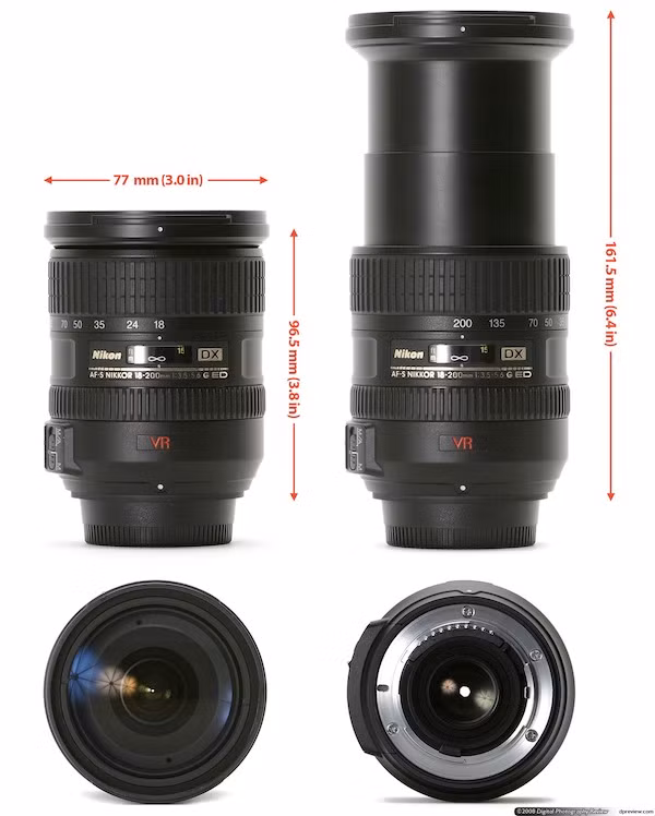 Ống kính siêu zoom: 1 ống siêu zoom 18-200 Đây là loại ống kính tất cả trong một chứa đầy đủ dải tiêu cự từ góc rộng bình thường đến ống tele siêu dài. Với đầy đủ dải tiêu cự, ống kính siêu zoom thích hợp cho những người hay di chuyển nhiều. Tất nhiên, với kiểu ống kính này thì chất lượng quang học sẽ không tốt bằng các ống kính riêng biệt nhưng sự tiện lợi của nó cũng đủ để đánh đổi đối với nhiều người. Ống kính siêu zoom: 1 ống siêu zoom 18-200 Đây là loại ống kính tất cả trong một chứa đầy đủ dải tiêu cự từ góc rộng bình thường đến ống tele siêu dài. Với đầy đủ dải tiêu cự, ống kính siêu zoom thích hợp cho những người hay di chuyển nhiều. Tất nhiên, với kiểu ống kính này thì chất lượng quang học sẽ không tốt bằng các ống kính riêng biệt nhưng sự tiện lợi của nó cũng đủ để đánh đổi đối với nhiều người.