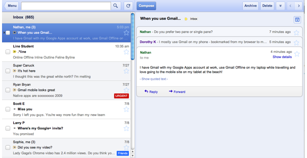 Truy cập Gmail không cần kết nối Internet ảnh 1