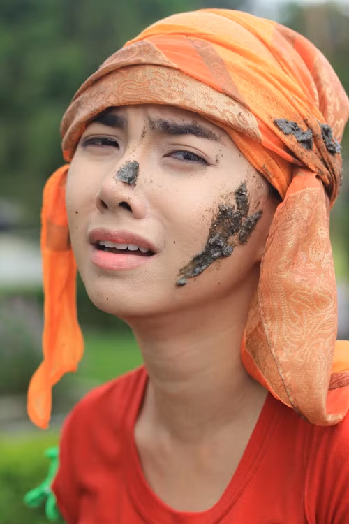 Đó là một cảnh quay đẹp trong một bộ phim mà Đinh Ngọc Diệp tham gia diễn xuất (ảnh Dân Việt)