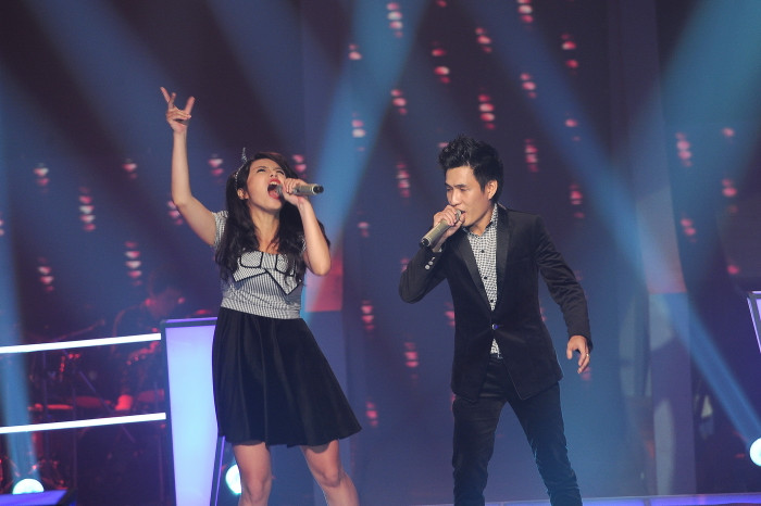 Thái Trinh và Quốc Cường trong phần Đối đầu Thái Trinh và Quốc Cường trong phần Đối đầu