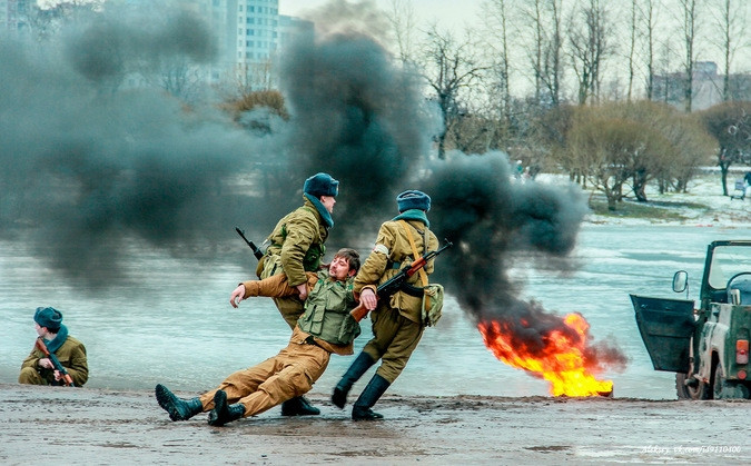 Tái hiện một trận đánh lịch sử với các phương tiện, vũ khí, trang phục cùng thời kỳ trong Chiến tranh Nga-Afghanistan