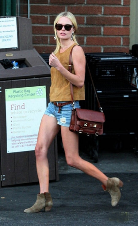 Kate Bosworth với chiếc túi xách của Proenza Schouler. Kate Bosworth với chiếc túi xách của Proenza Schouler.