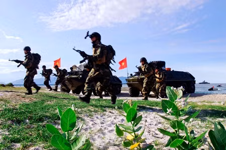 với lực lượng Hải quân đánh bộ với lực lượng Hải quân đánh bộ