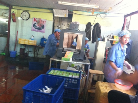 Cơ sở sản xuất kem Tràng Tiền giả. Cơ sở sản xuất kem Tràng Tiền giả.