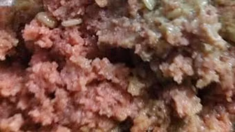 Bánh mì có dòi được phát hiện trong phần nhân patê (ảnh cơ quan chức năng cung cấp)