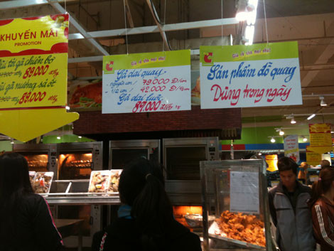 Gà dai Hàn Quốc đã trở lại quầy của Big C Thăng Long thời gian gần đây Gà dai Hàn Quốc đã trở lại quầy của Big C Thăng Long thời gian gần đây