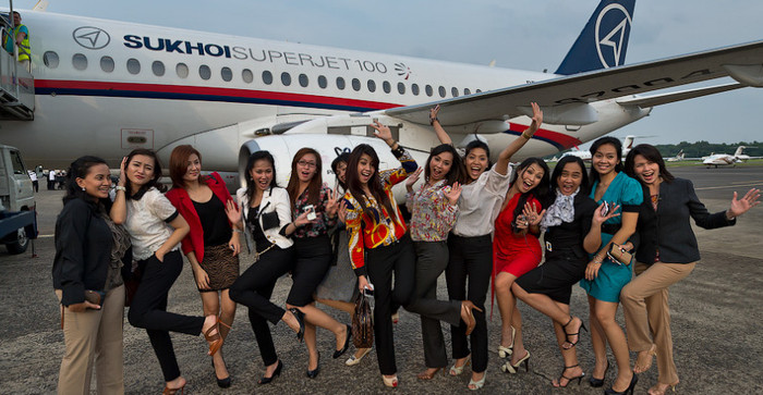 Chiếc Sukhoi Superjet-100 trước khi xảy ra chuyến bay định mệnh