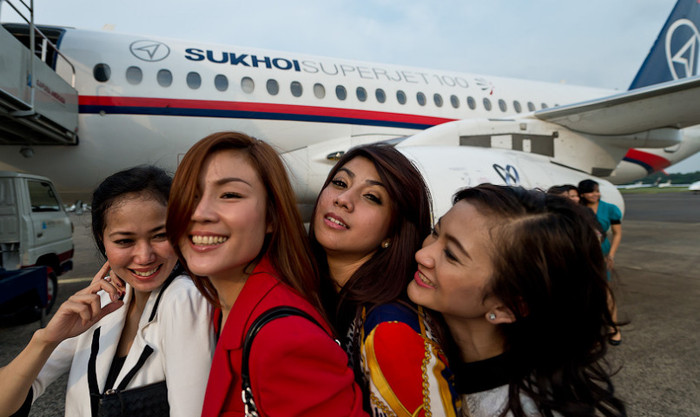 Chiếc Sukhoi Superjet-100 trước khi xảy ra chuyến bay định mệnh