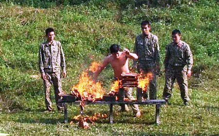 Chặt ngói trên lửa. Chặt ngói trên lửa.