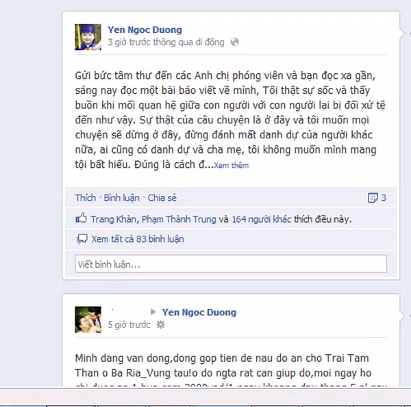 Trong "tâm thư" Dương Yến Ngọc tuyên bố... không trả nợ ông Nguyễn Thanh Lâm!