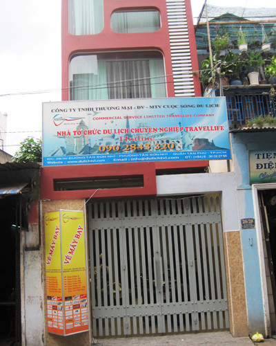 Điểm giao dịch thực tế của công ty này nằm trên đường Tân Sơn Nhì. Ảnh: Infonet