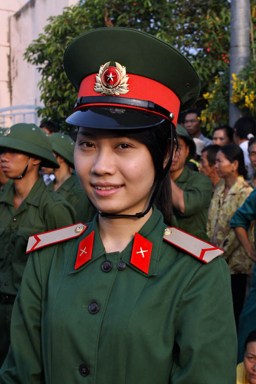 Tân binh Đào Thị Thu Thảo quyết tâm học tập và rèn luyện tốt trong môi trường mới