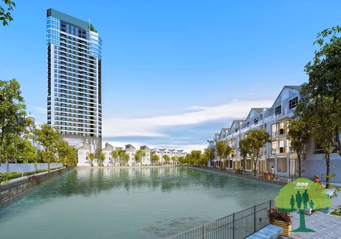 Hồ điều hòa rộng gần 1 ha nằm ở vị trí trung tâm của FLC Garden City.
