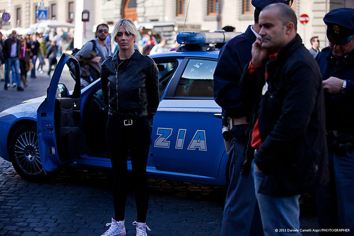 Hoạt động của phong trào FEMEN ở Rome, Italy.