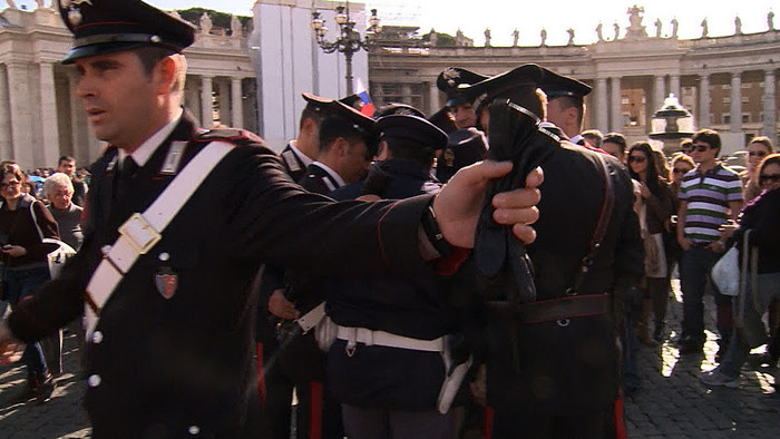 Hoạt động của phong trào FEMEN ở Rome, Italy.