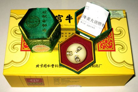 Thực phẩm chức năng An cung ngưu hoàng hoàn có nguồn gốc từ Trung Quốc. Ảnh minh họa.