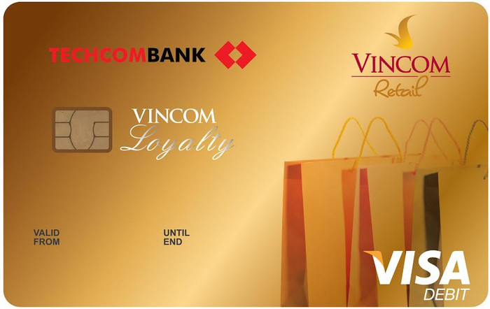 Thẻ vàng Techcombank Vincom Loyalty. Thẻ vàng Techcombank Vincom Loyalty.