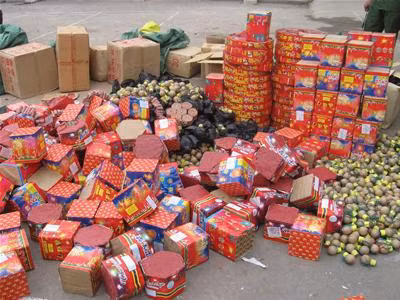 Kinh doanh các loại pháo là một trong 8 ngành nghề sẽ bị cấm tại Việt Nam. Ảnh minh họa.