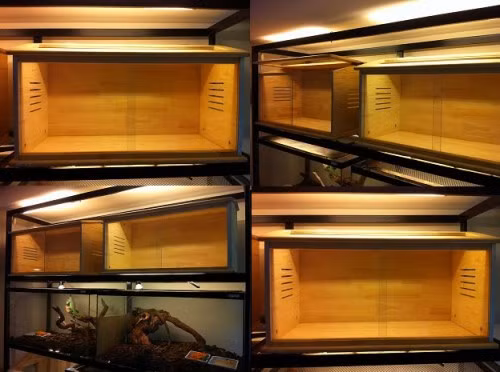 Không ít gia đình nuôi động vật nhỏ (bò sát, sóc Mỹ, hamster...) với mục đích trang trí, họ đầu tư những chiếc chuồng bằng gỗ đẹp, chiếu sáng đầy đủ...với giá xấp xỉ 2 triệu đồng Không ít gia đình nuôi động vật nhỏ (bò sát, sóc Mỹ, hamster...) với mục đích trang trí, họ đầu tư những chiếc chuồng bằng gỗ đẹp, chiếu sáng đầy đủ...với giá xấp xỉ 2 triệu đồng