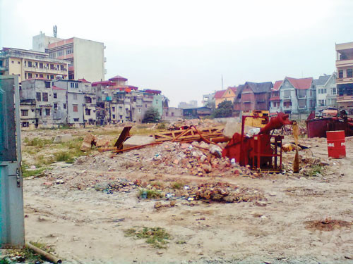 Dự án Hesco Văn Quán vẫn là bãi đất trống.