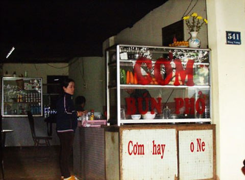 Địa chỉ của Công ty TNHH Ngô Quý Yên là một quán cơm bình dân. Ảnh: PV