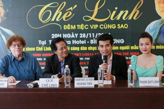 Ông bầu Hoàng Tiến, đơn vị tổ chức tour diễn Chế Linh cho biết, tour diễn lần này thực sự là mong chờ của Chế Linh rất nhiều năm nay... Ông bầu Hoàng Tiến, đơn vị tổ chức tour diễn Chế Linh cho biết, tour diễn lần này thực sự là mong chờ của Chế Linh rất nhiều năm nay...
