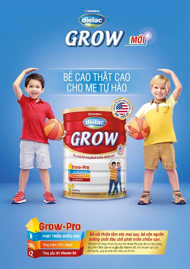 Sữa Dielac Grow mới của Vinamilk. Sữa Dielac Grow mới của Vinamilk.