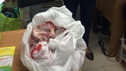 Kết quả kiểm nghiệm mới nhất cho thấy, miếng thịt heo này không nhiễm bệnh heo gạo (Ảnh: TTO)