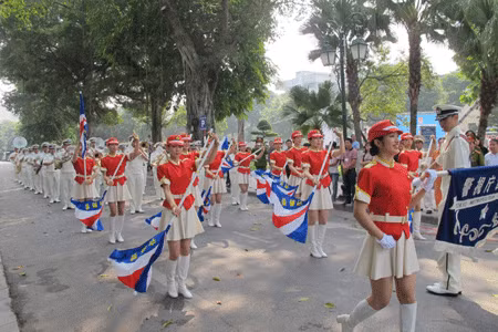 Nữ chiến sĩ của đoàn Nhật Bản