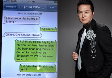Tin nhắn "tố" Minh Chánh gạ gẫm bán giải cuộc thi Hoa hậu phu nhân thế giới người Việt Tin nhắn "tố" Minh Chánh gạ gẫm bán giải cuộc thi Hoa hậu phu nhân thế giới người Việt