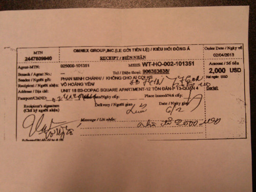 Minh Chánh gửi tâm thư cùng bằng chứng chuyển tiền để "chứng minh tình yêu" của mình với Hoàng Yến Minh Chánh gửi tâm thư cùng bằng chứng chuyển tiền để "chứng minh tình yêu" của mình với Hoàng Yến