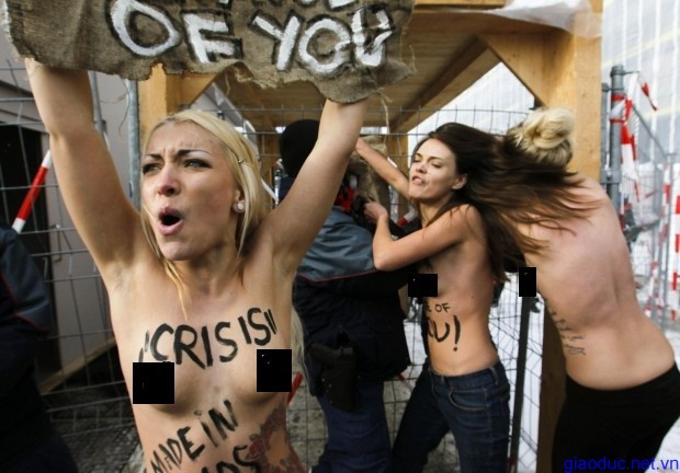 Phong trào FEMEN tại Davos, Thuỵ Sỹ