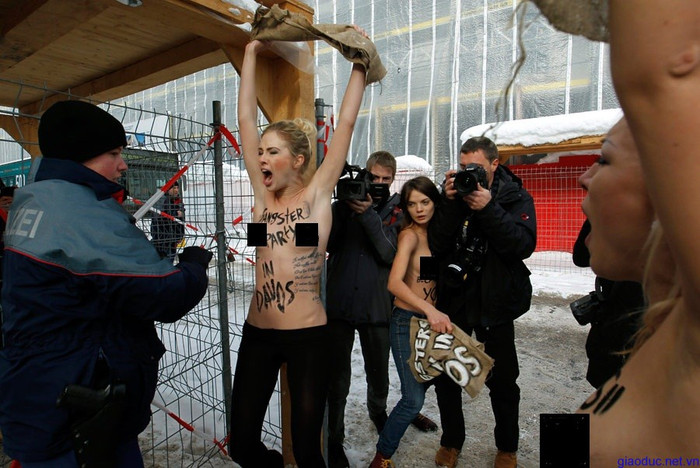 Phong trào FEMEN tại Davos, Thuỵ Sỹ