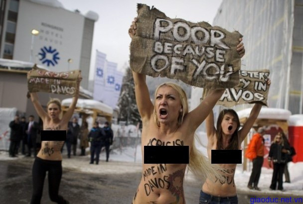 Phong trào FEMEN tại Davos, Thuỵ Sỹ