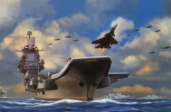 Tàu sân bay tương lai của TQ (ảnh hình hoạ do cư dân mạng TQ chế) Tàu sân bay tương lai của TQ (ảnh hình hoạ do cư dân mạng TQ chế)