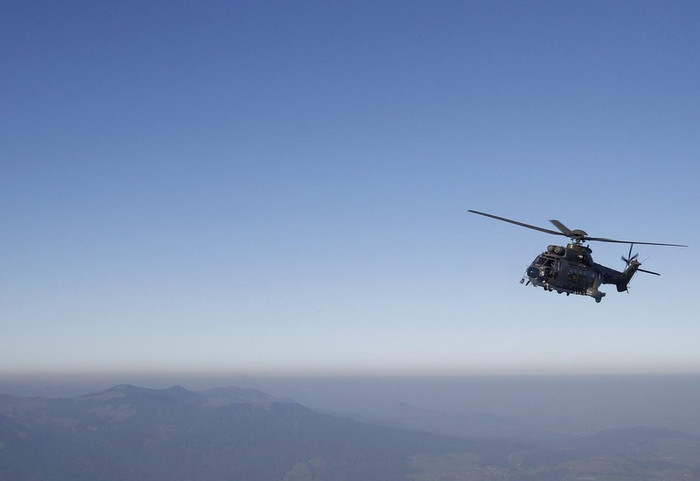 Trực thăng Super Puma của Không quân Thụy Sỹ ở Meiringen. Trực thăng Super Puma của Không quân Thụy Sỹ ở Meiringen.
