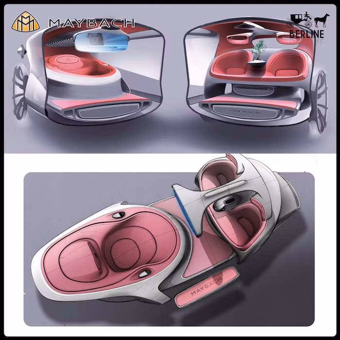 Bao quanh Berline là một tấm kính lớn với khả năng hiện thị nội dung 3D để giúp chủ nhân có thể giải trí ngay cả ở bên trong xe.