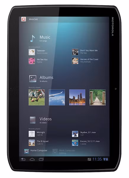 XOOM 2 Media Edition cũng không được cài sẵn những phần mềm hỗ trợ doanh nghiệp như XOOM 2. Cả hai đều được tích hợp phần mềm MotoCast giúp truyền tải dữ liệu từ máy tính tới thiết bị một cách dễ dàng.