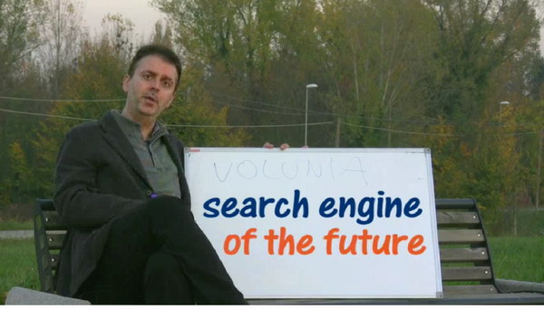 Massimo Marchiori trong đoạn video giới thiệu Volunia Massimo Marchiori trong đoạn video giới thiệu Volunia