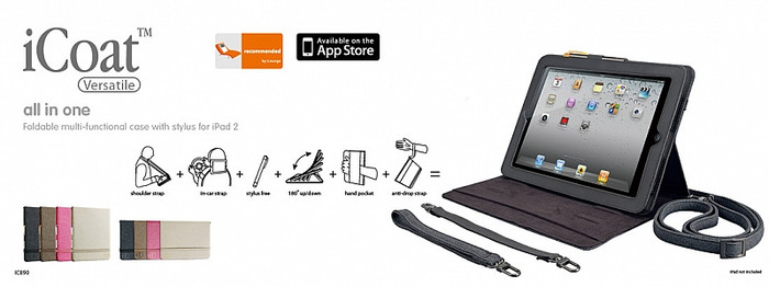 Bộ sưu tập iCoat bao gồm bao iPad, bút viết dành cho iPad của Ozaki Bộ sưu tập iCoat bao gồm bao iPad, bút viết dành cho iPad của Ozaki