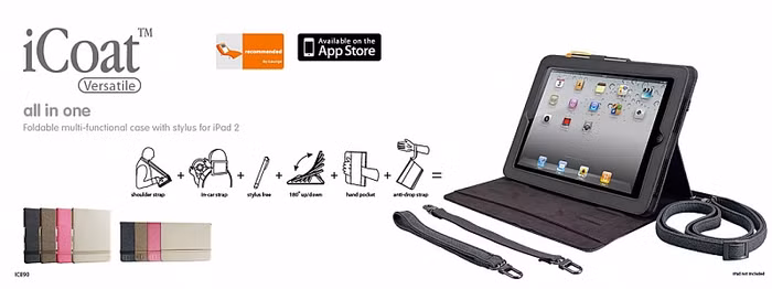 Bộ sưu tập iCoat bao gồm bao iPad, bút viết dành cho iPad của Ozaki