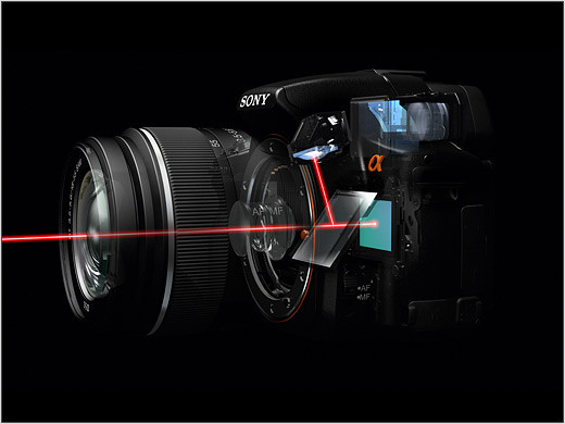 Đây là SLT, công nghệ gương mờ mà Sony đang sử dụng trên các máy Alpha Đây là SLT, công nghệ gương mờ mà Sony đang sử dụng trên các máy Alpha
