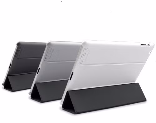 Thiết kế case iPad mới siêu mỏng, siêu nhẹ với lưng đỡ cứng cáp và nắp mở di động dễ dàng trong bộ sưu tập MicroShell Folio iPad 2 case của Marware