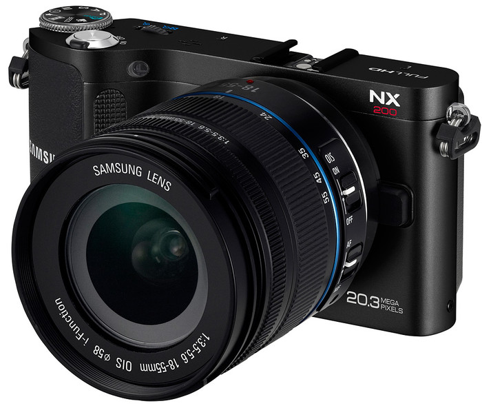 Samsung NX200 Hãng điện tử Hàn Quốc vốn không nổi tiếng trong lĩnh vực máy ảnh nhưng với NX200 họ đã có những cải tiến lớn để thâm nhập thị trường này. NX200 có chi tiết kỹ thuật rất "đáng nể" như: cảm biến ảnh 20-megapixel, có khả năng quay phim HD 1080p, ISO 12.800, màn hình AMOLED 3-inch, máy có khả năng chụp nhanh 7hình/giây. Giá: 18,7 triệu đồng (900 USD) Samsung NX200 Hãng điện tử Hàn Quốc vốn không nổi tiếng trong lĩnh vực máy ảnh nhưng với NX200 họ đã có những cải tiến lớn để thâm nhập thị trường này. NX200 có chi tiết kỹ thuật rất "đáng nể" như: cảm biến ảnh 20-megapixel, có khả năng quay phim HD 1080p, ISO 12.800, màn hình AMOLED 3-inch, máy có khả năng chụp nhanh 7hình/giây. Giá: 18,7 triệu đồng (900 USD)